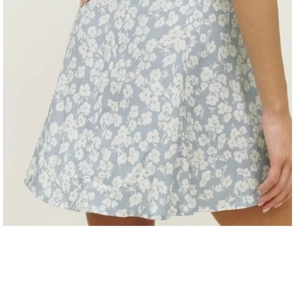 Reformation Blue Flounce Skirt - Picture 4 of 5